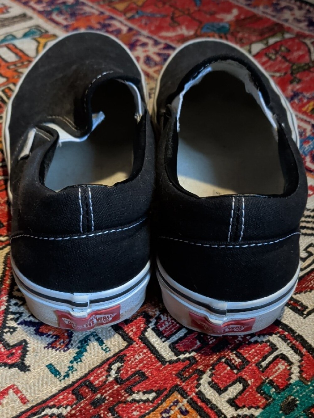 Black Slip On Vans - Picture 3 of 4